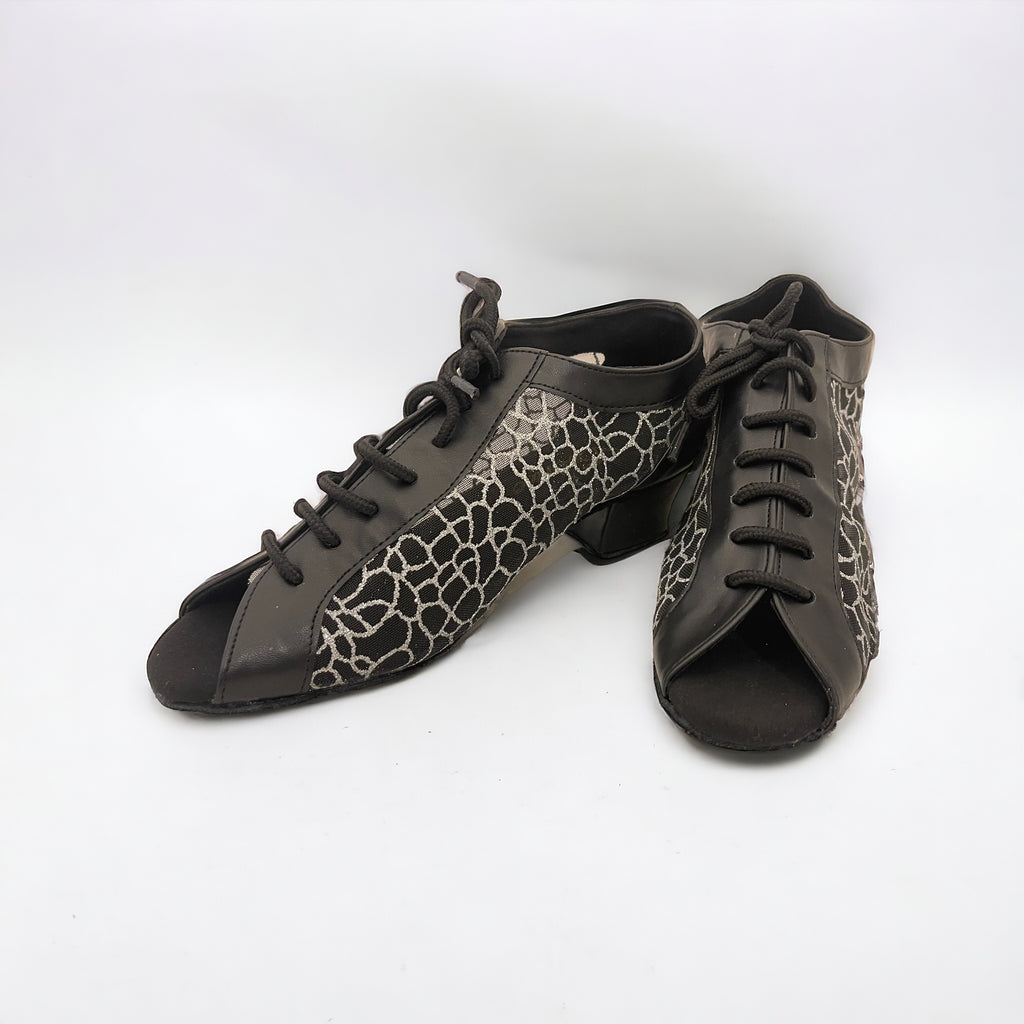 Black Mesh Flower #7564305 - EveriseDanceShoes