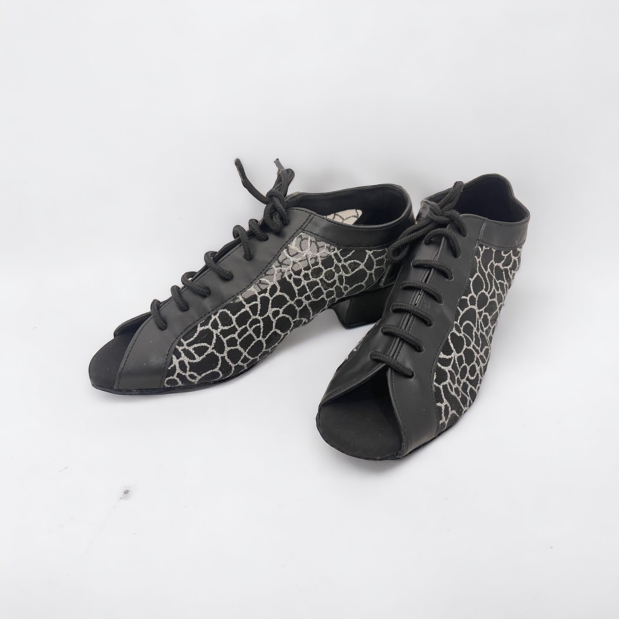 Black Mesh Flower #7564305 - EveriseDanceShoes