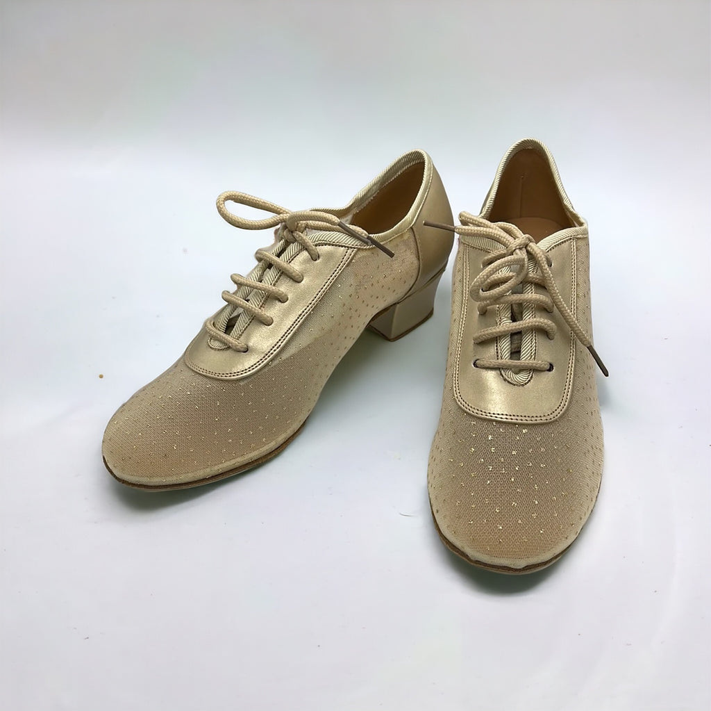 Gold Champagne Mesh #200205 - EveriseDanceShoes