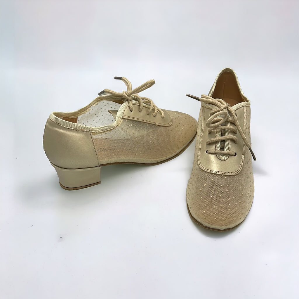 Gold Champagne Mesh #200205 - EveriseDanceShoes