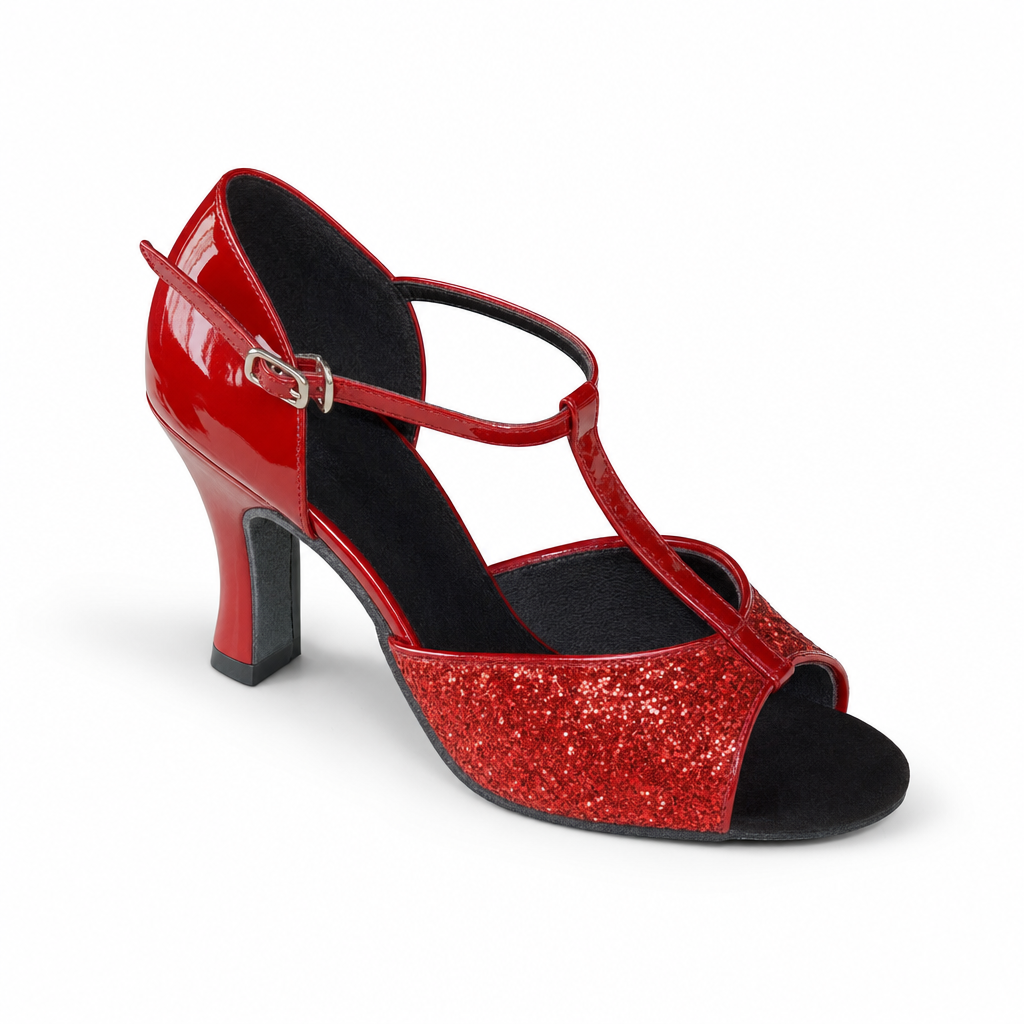 Red Sparkles #160903 - EveriseDanceShoes