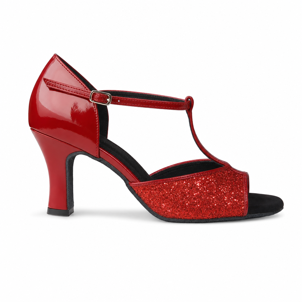 Red Sparkles #160903 - EveriseDanceShoes