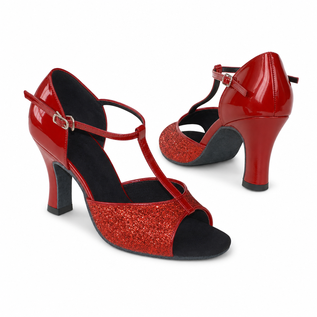 Red Sparkles #160903 - EveriseDanceShoes