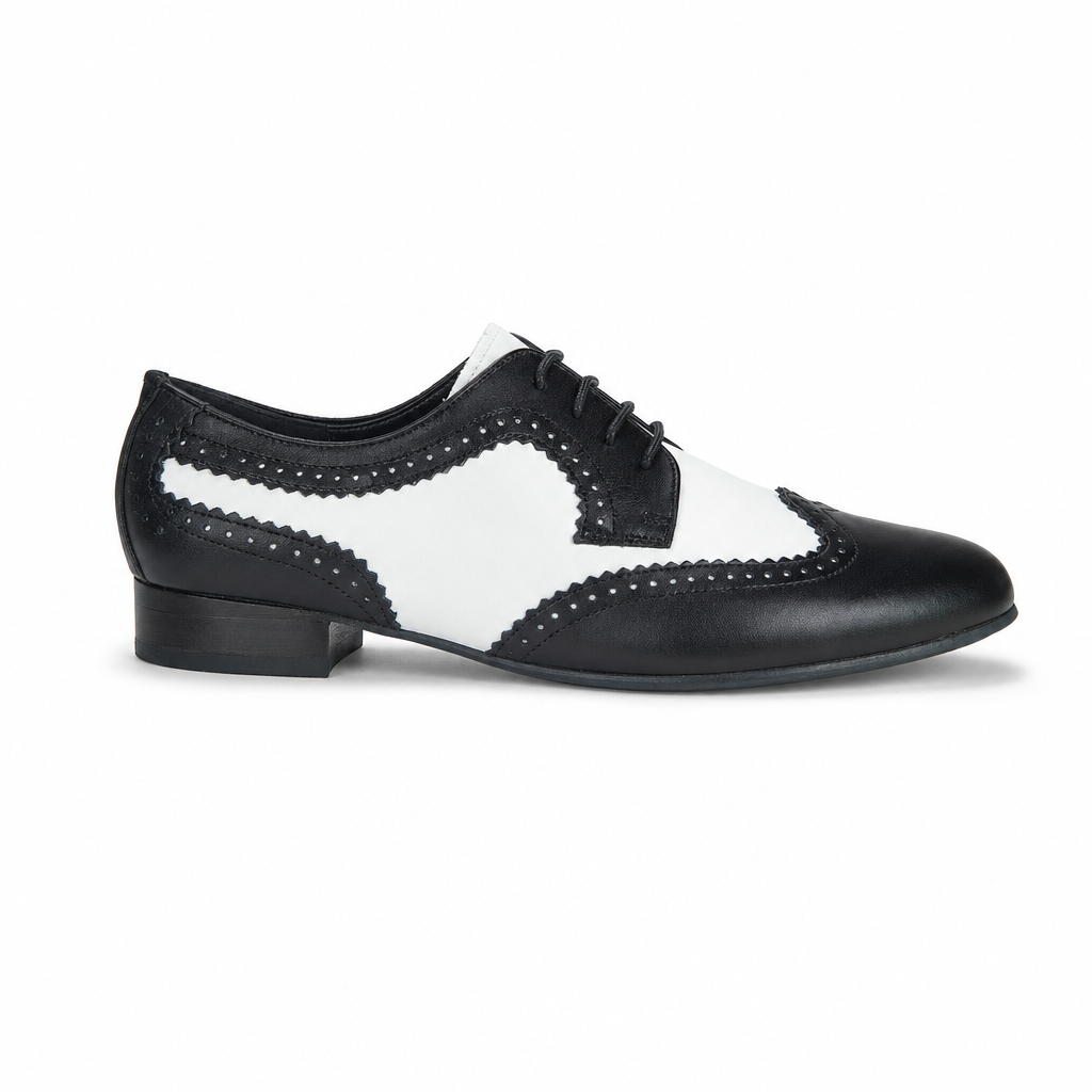 Black White Leather # 250901 - EveriseDanceShoes