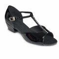 Black T-Strap # 160915B - EveriseDanceShoes