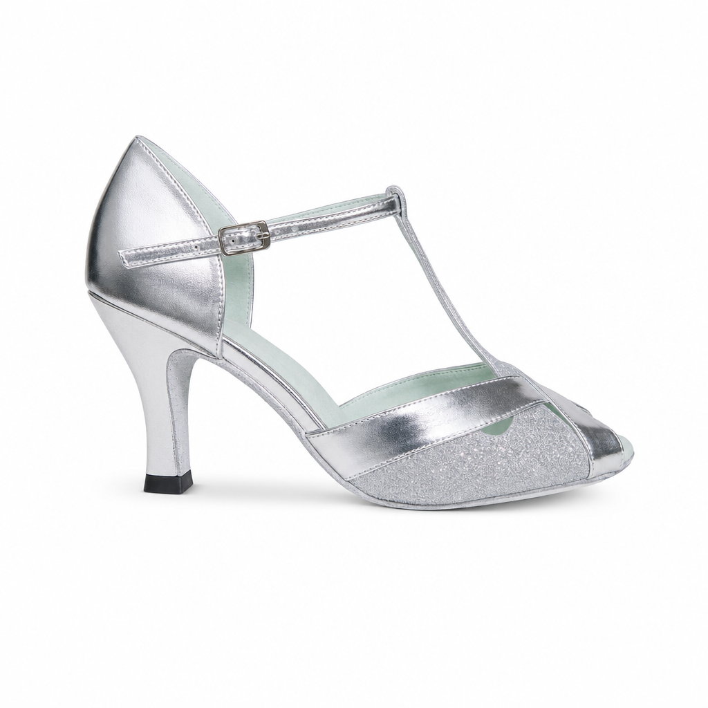 Silver Glitter #270306 - EveriseDanceShoes