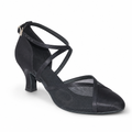 Black Satin Mesh #681604 - EveriseDanceShoes