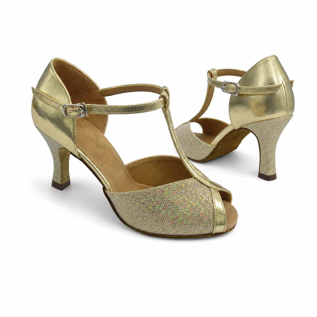 Gold Sparkling #169106 - EveriseDanceShoes