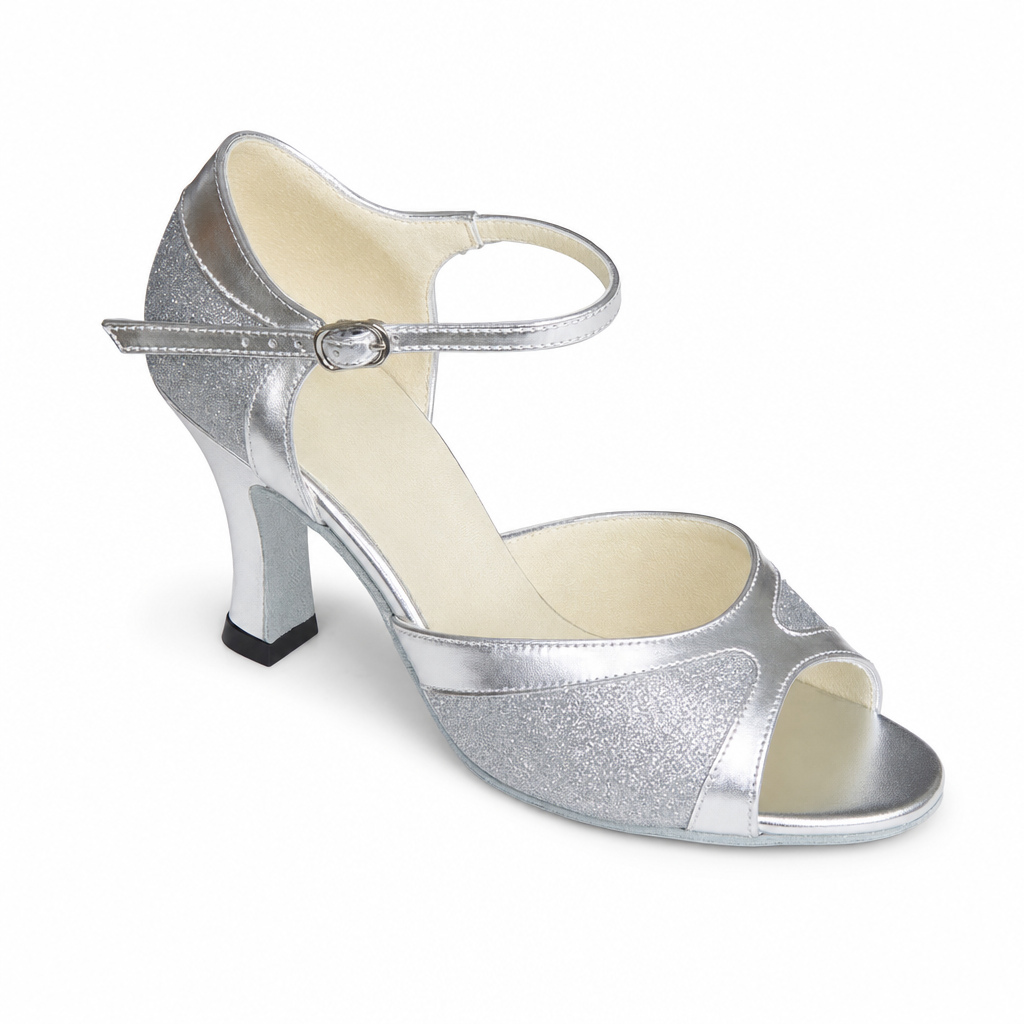 Silver Glitter # 162404 - EveriseDanceShoes