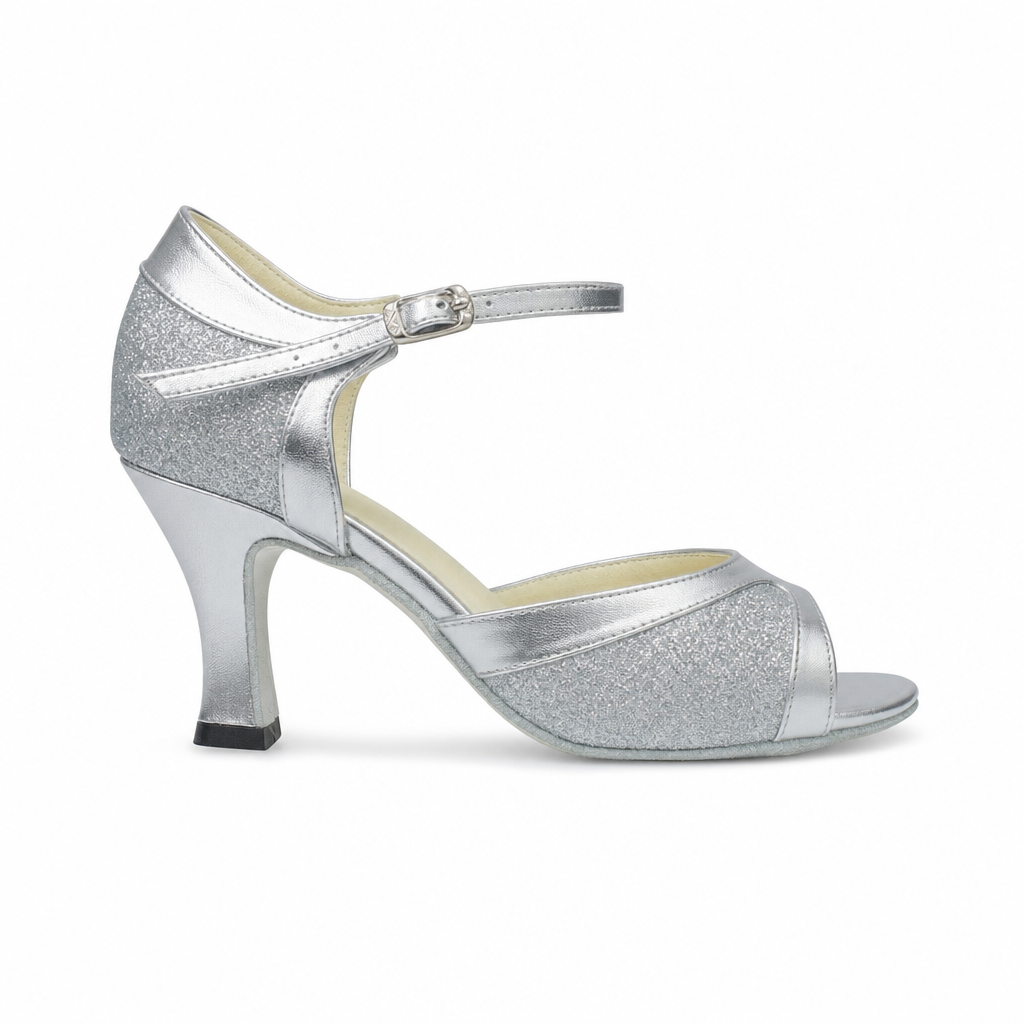 Silver Glitter # 162404 - EveriseDanceShoes
