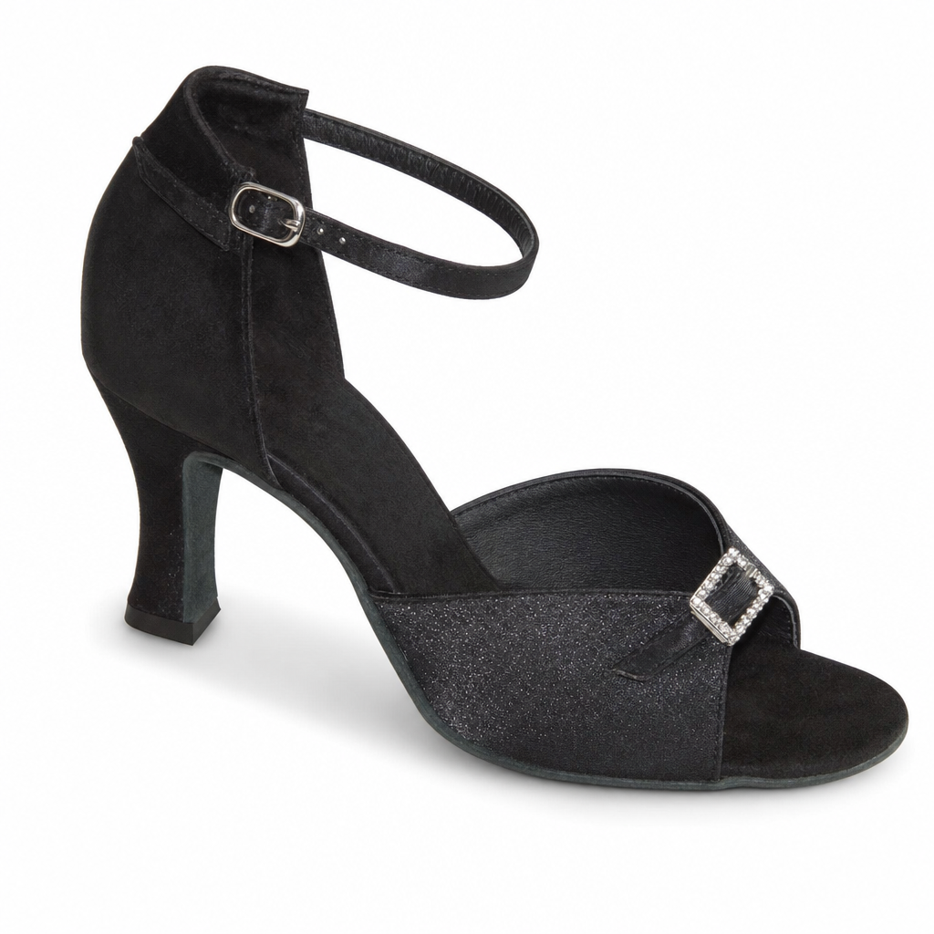 Black Satin # 163702 - EveriseDanceShoes