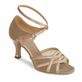 [Custom Made] Tan Satin # 165701 - EveriseDanceShoes