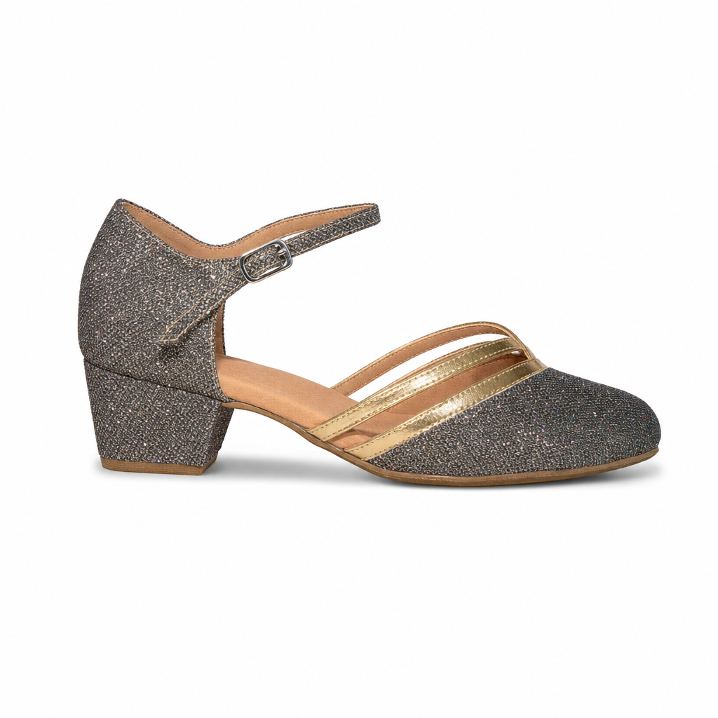 Gold Glitter # 888108A - EveriseDanceShoes