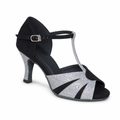 Black/Silver Glitter # 167402 - EveriseDanceShoes