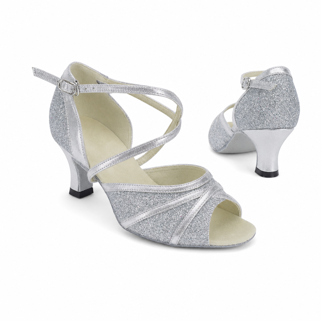 Silver Sparkling # 164902 - EveriseDanceShoes