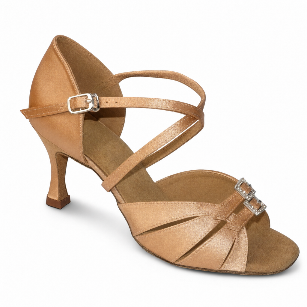 Flesh Satin Diamond # 172403 - EveriseDanceShoes