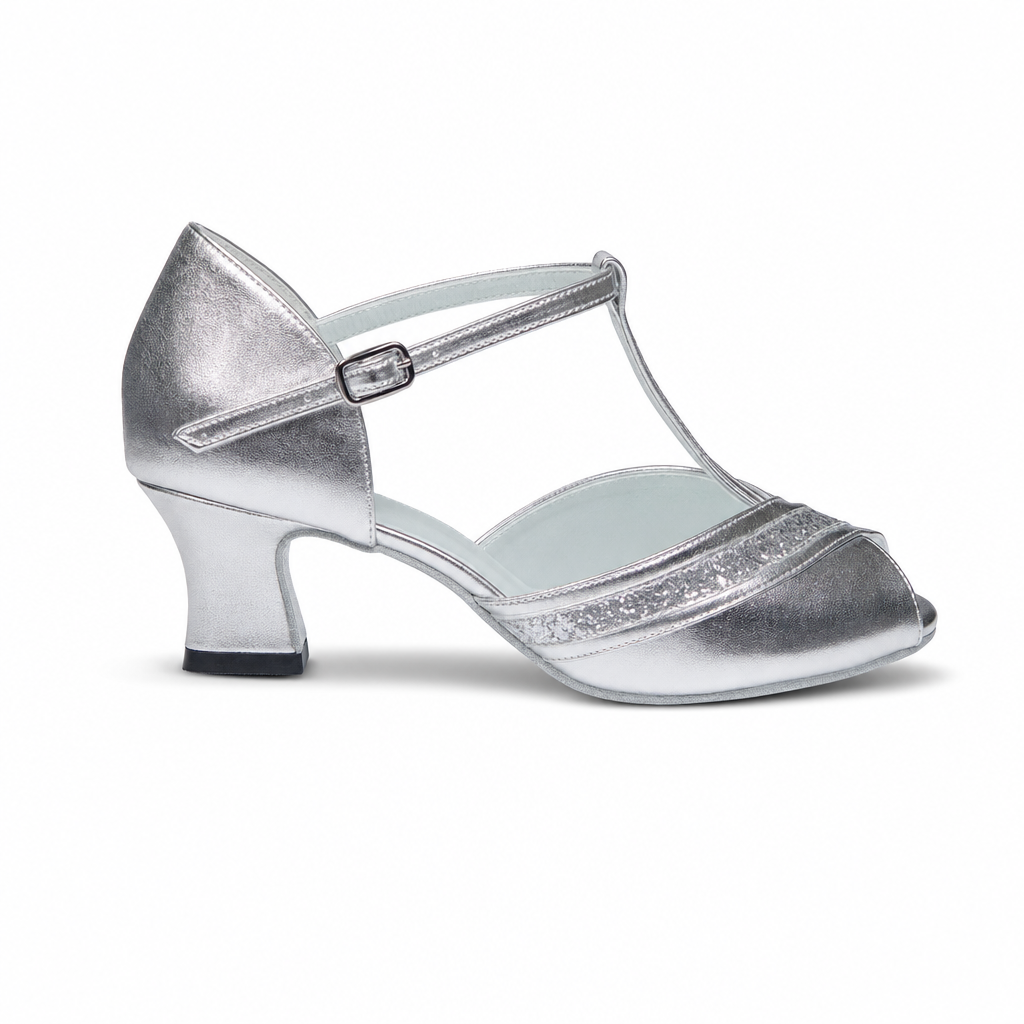 Silver Glitter # 168501 - EveriseDanceShoes