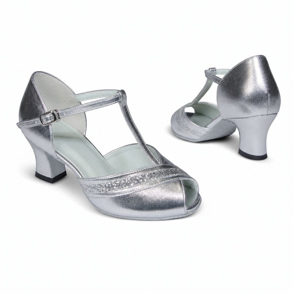 Silver Glitter # 168501 - EveriseDanceShoes