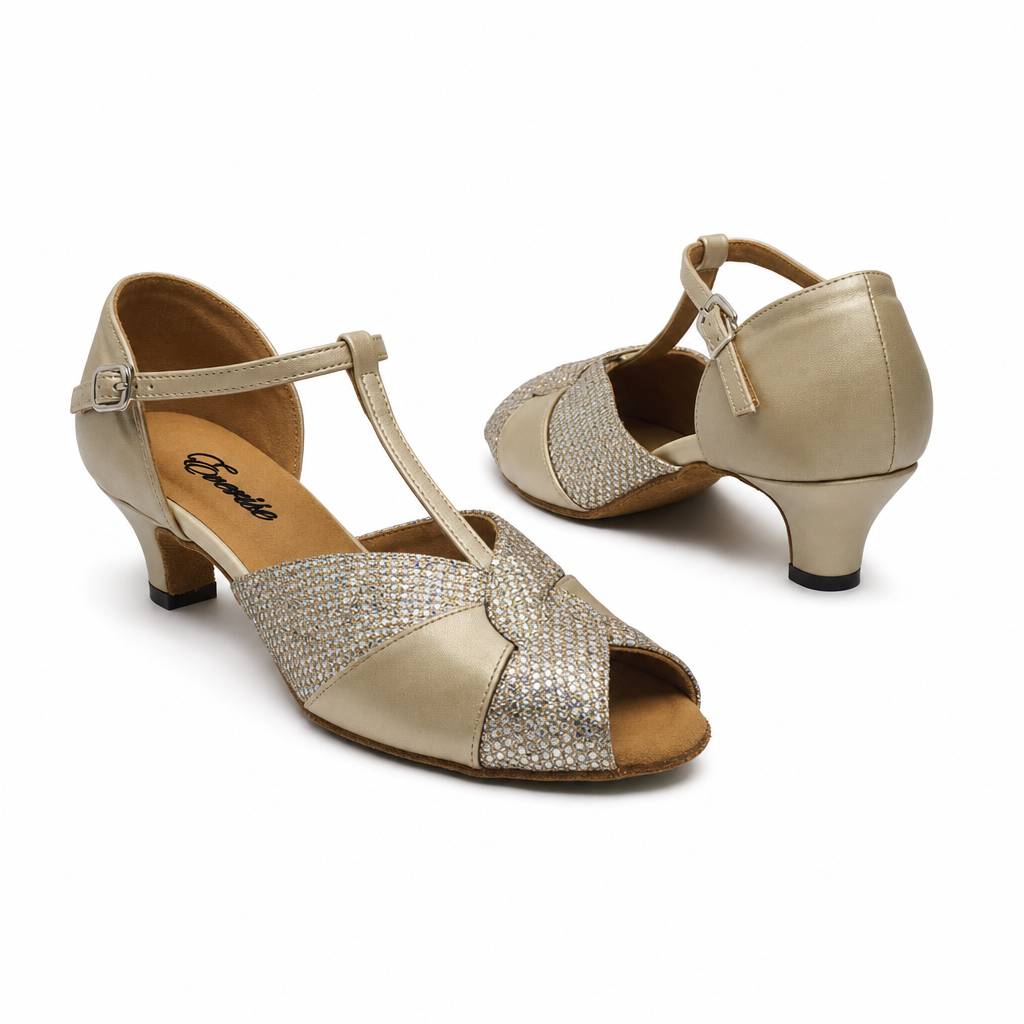 Gold Sparkle # 270607 - EveriseDanceShoes