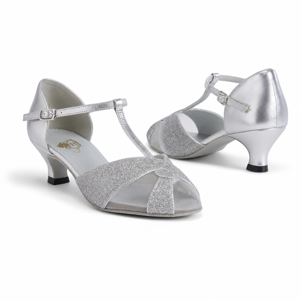 Silver Sparkle # 270612 - EveriseDanceShoes