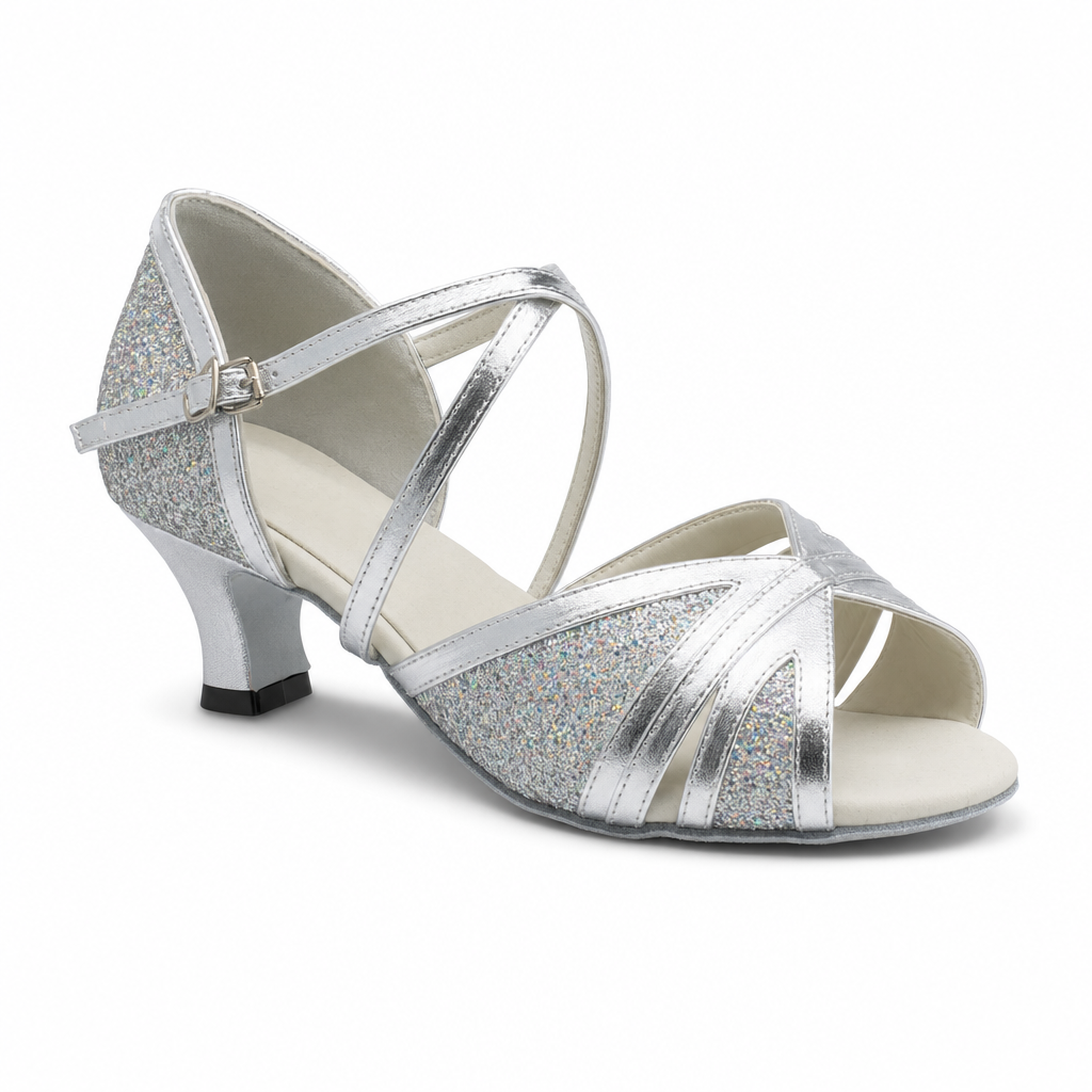 Silver Sparkle # 177402 - EveriseDanceShoes