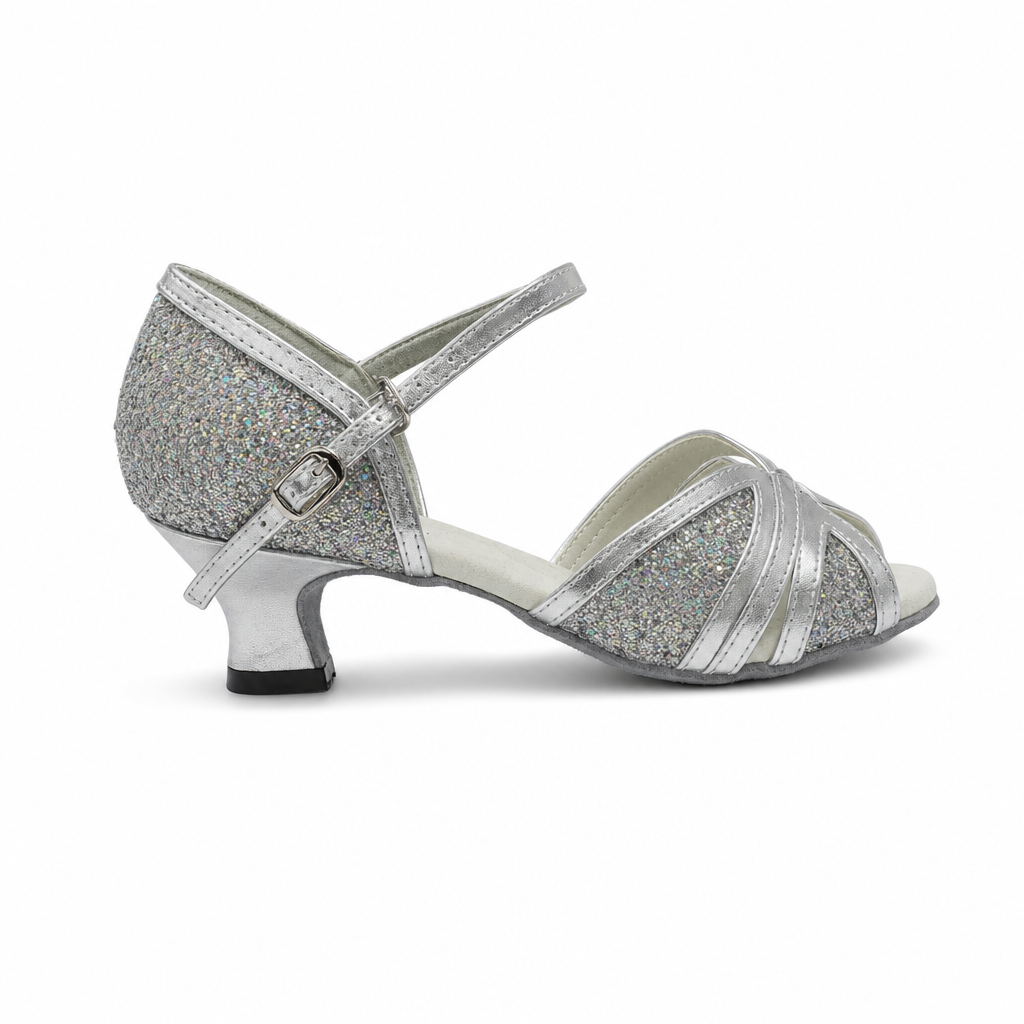 Silver Sparkle # 177402 - EveriseDanceShoes