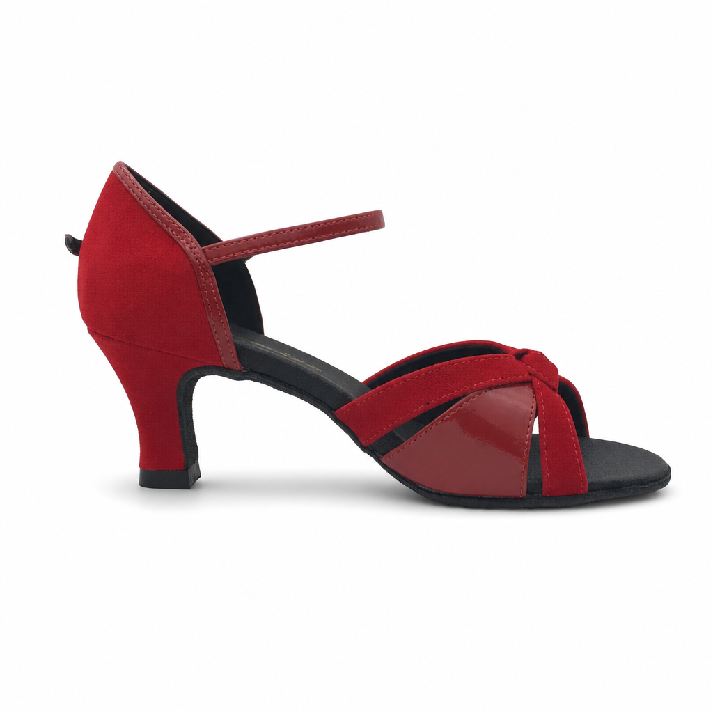 Red suede + Leather # 174802 - EveriseDanceShoes