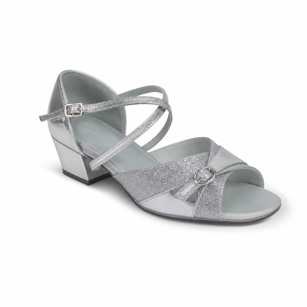 Silver Glittering # 176601 - EveriseDanceShoes