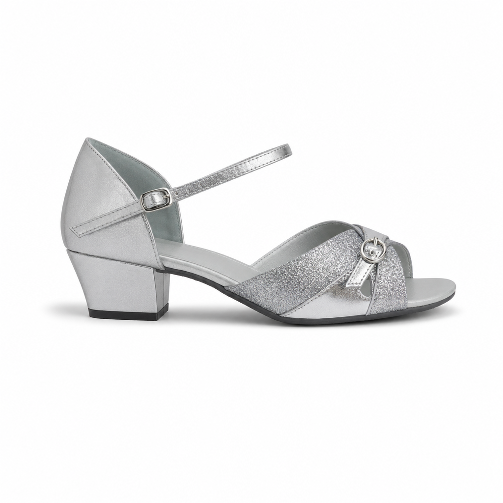 Silver Glittering # 176601 - EveriseDanceShoes