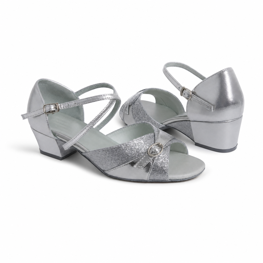 Silver Glittering # 176601 - EveriseDanceShoes