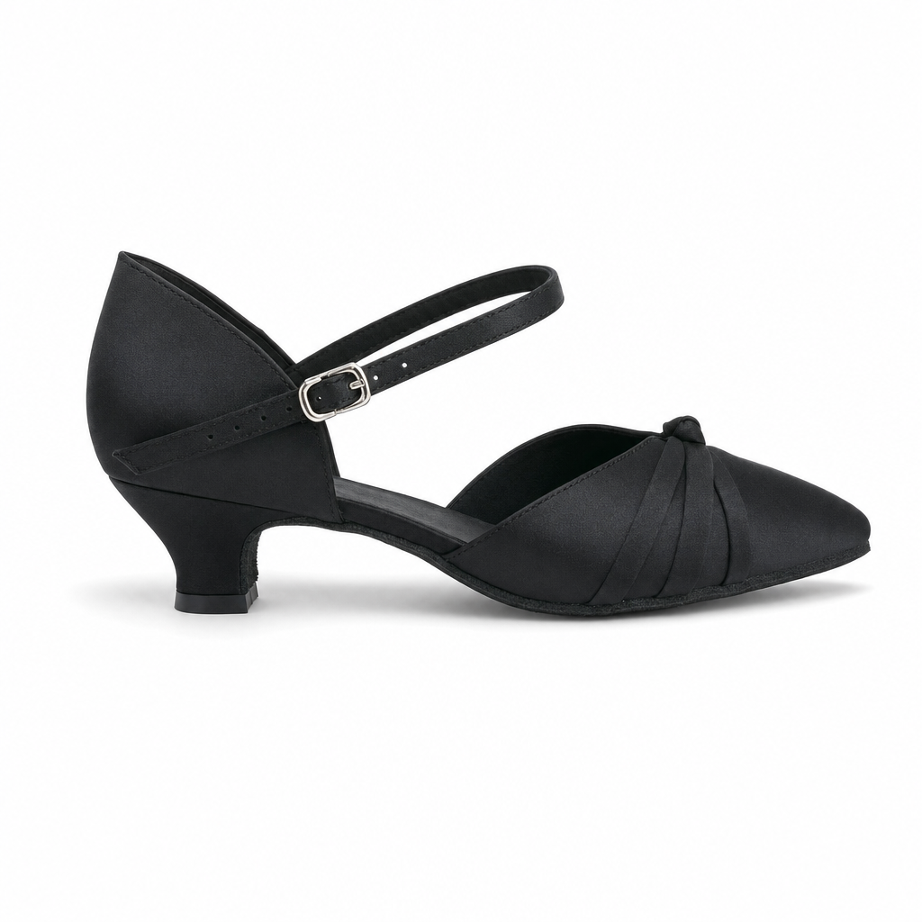 Black Satin # 683602 - EveriseDanceShoes