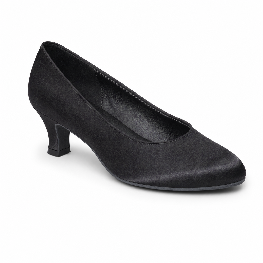 Black Satin #680106 - EveriseDanceShoes