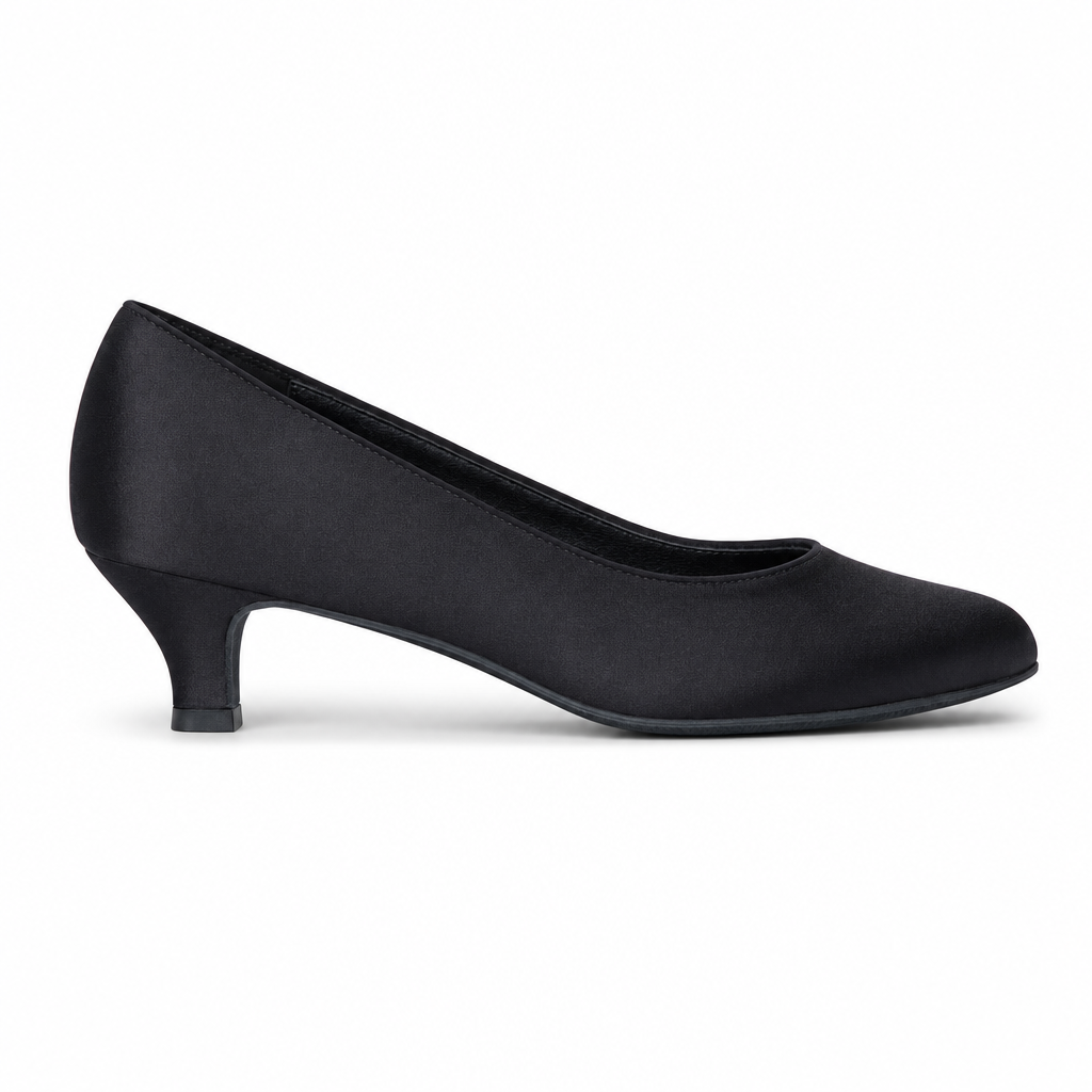 Black Satin #680106 - EveriseDanceShoes