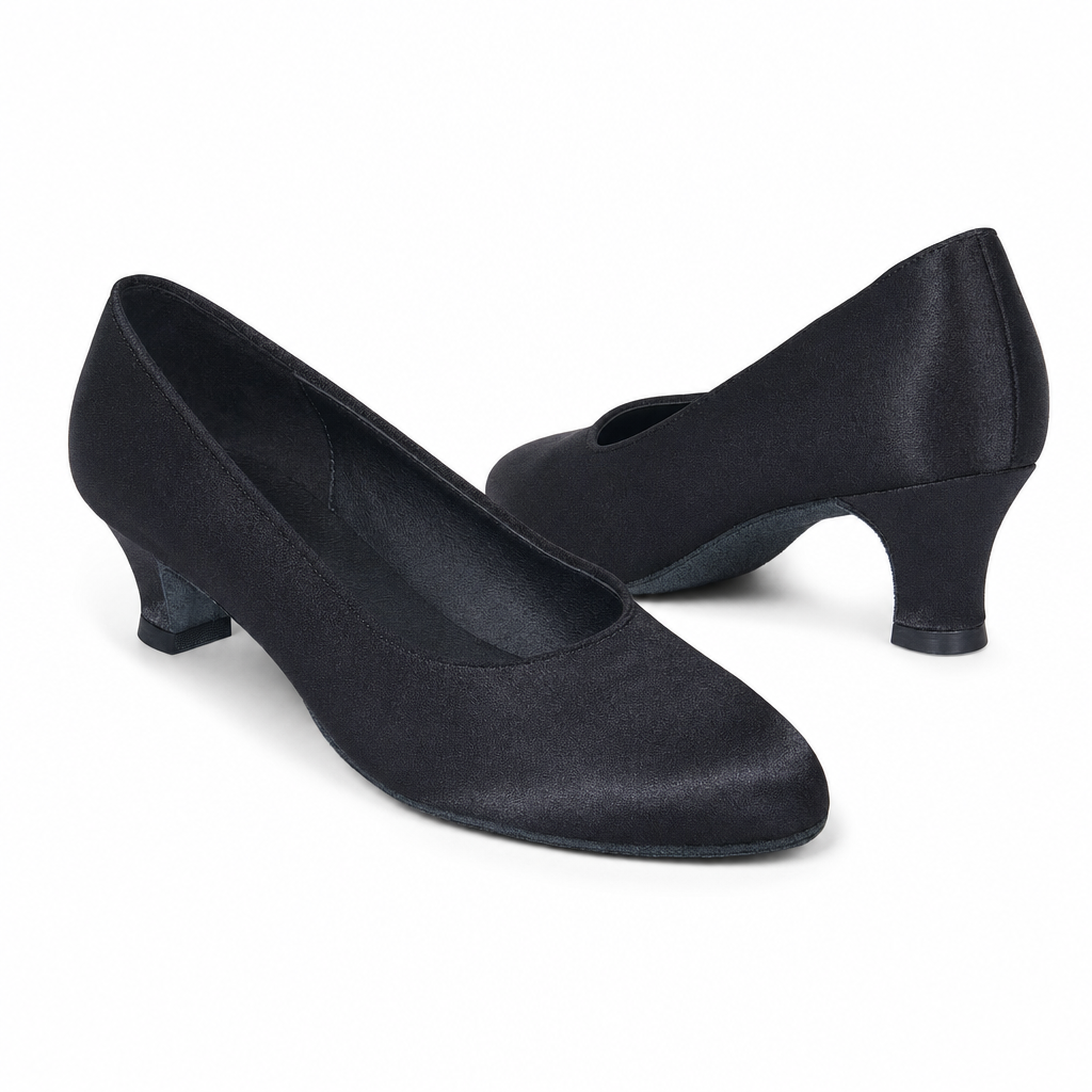 Black Satin #680106 - EveriseDanceShoes