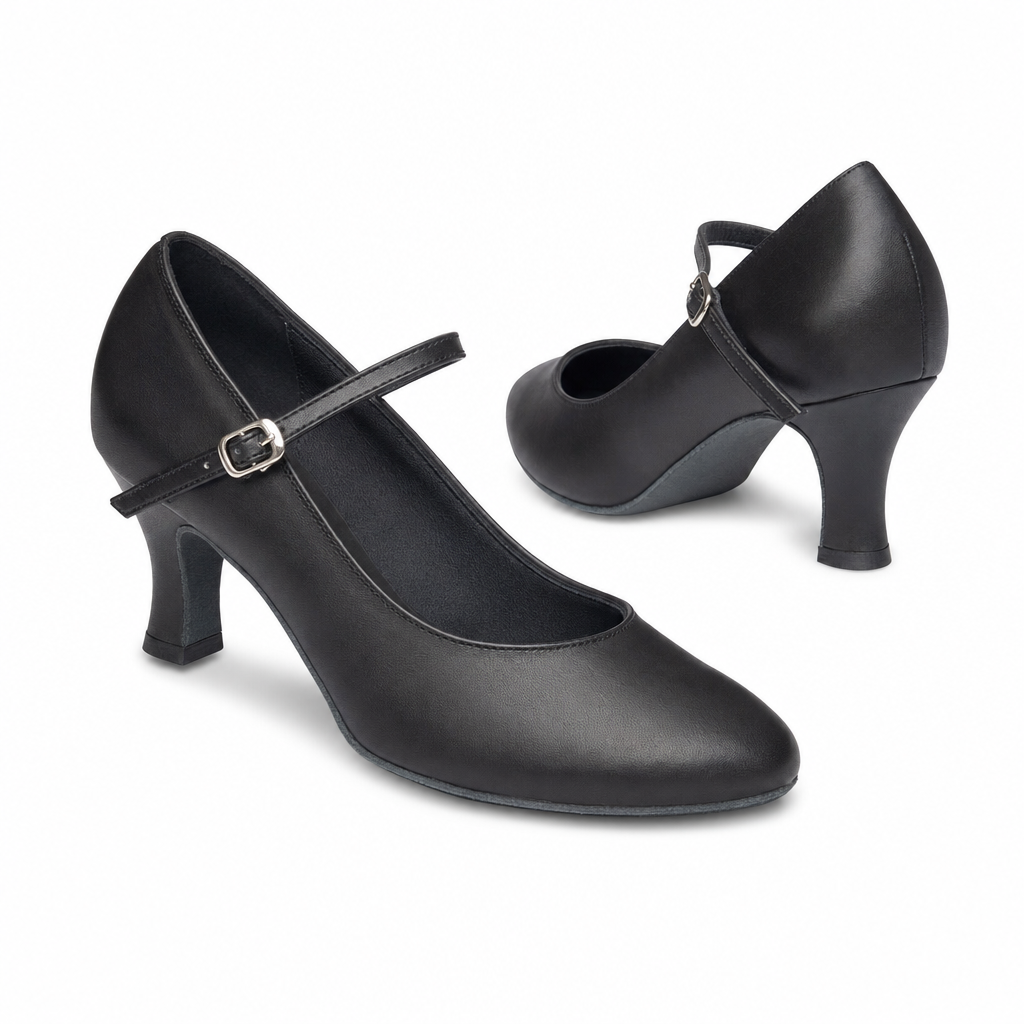 Black Leather #680203 - EveriseDanceShoes