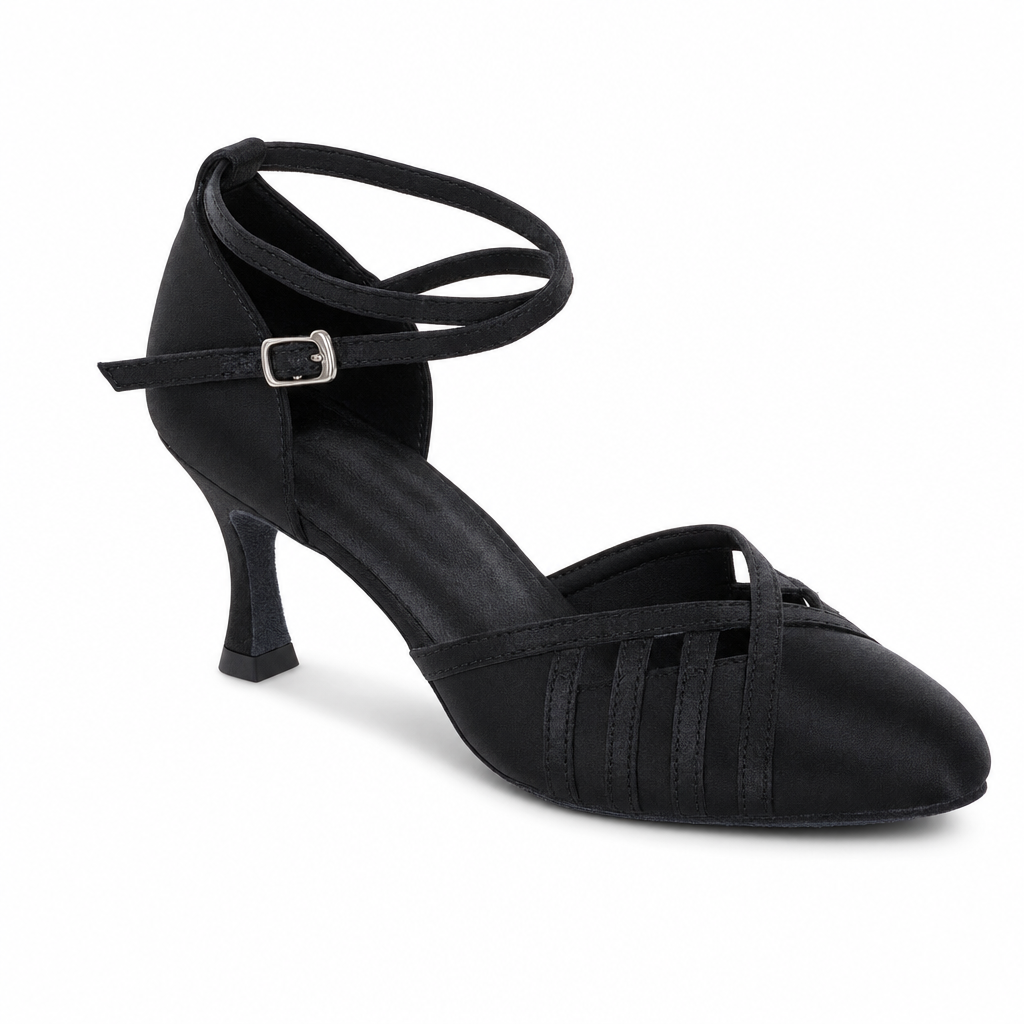 Black Satin # 685702 - EveriseDanceShoes