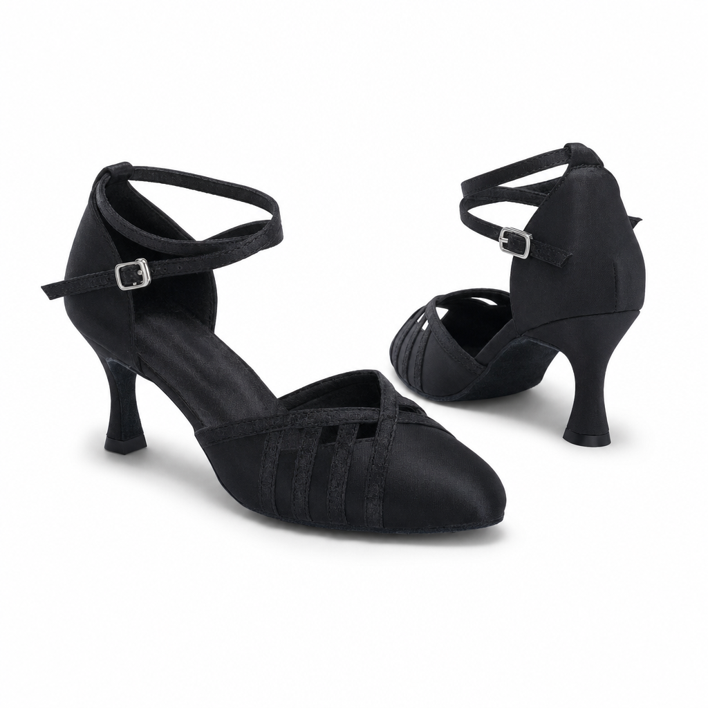 Black Satin # 685702 - EveriseDanceShoes