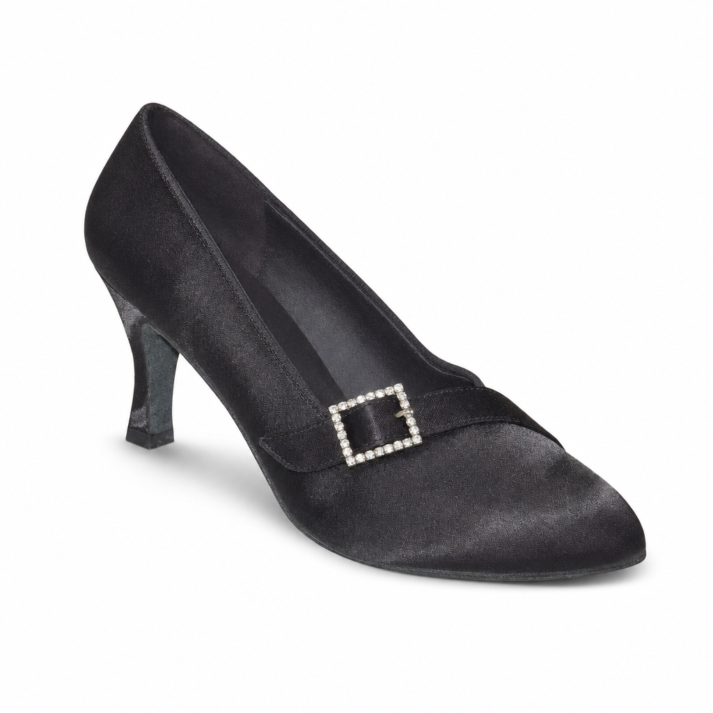 Black Satin # 690401 - EveriseDanceShoes