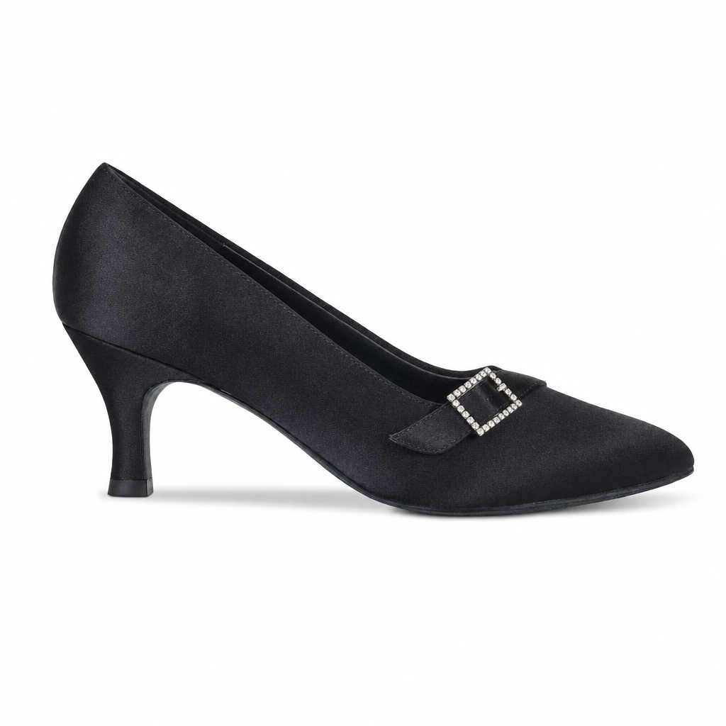 Black Satin # 690401 - EveriseDanceShoes