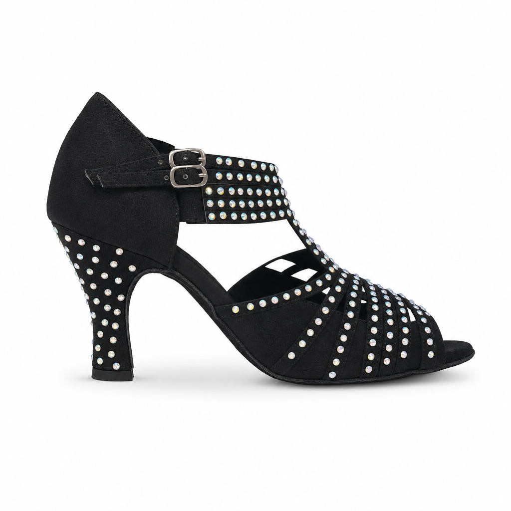Black/Diamonds # 75796612 - EveriseDanceShoes