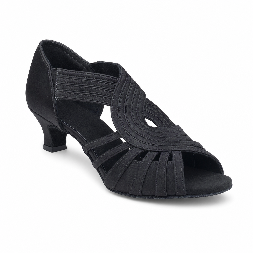BLACK Satin # 75279502 - EveriseDanceShoes