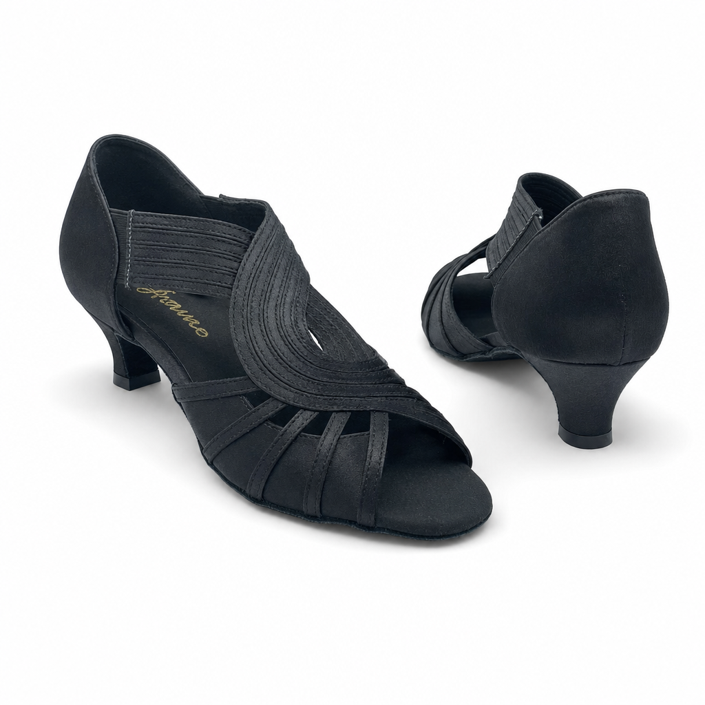 BLACK Satin # 75279502 - EveriseDanceShoes