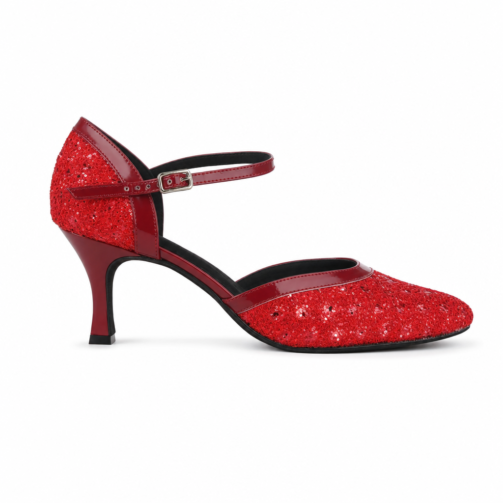 Red Sparkle #781223 - EveriseDanceShoes