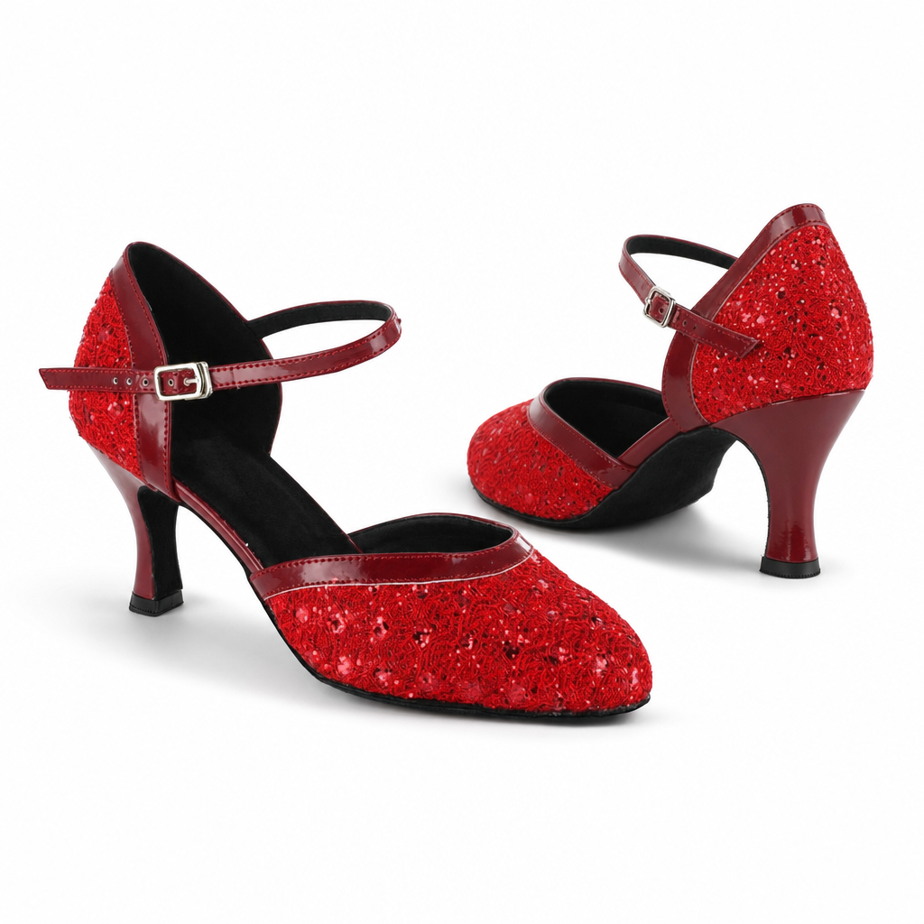 Red Sparkle #781223 - EveriseDanceShoes