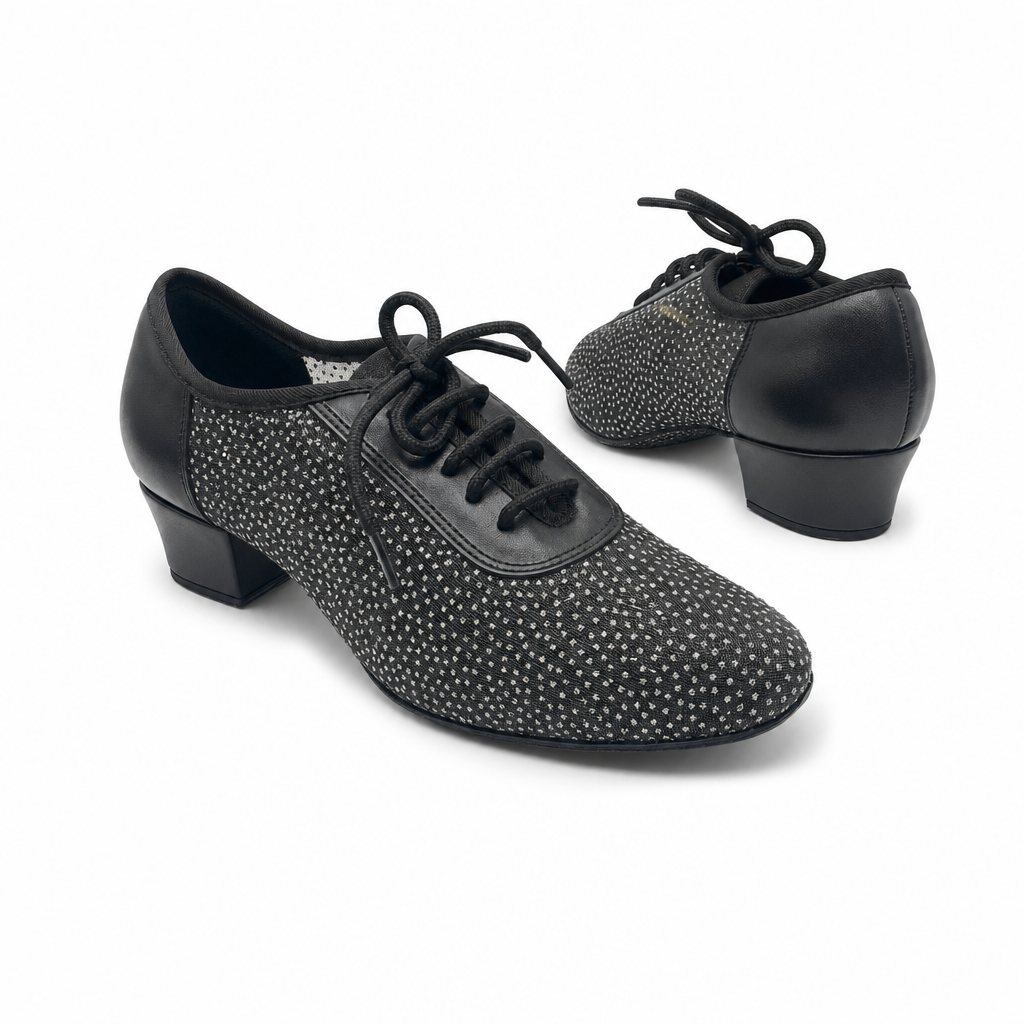 Black Mesh/Silver Sparkle #200204