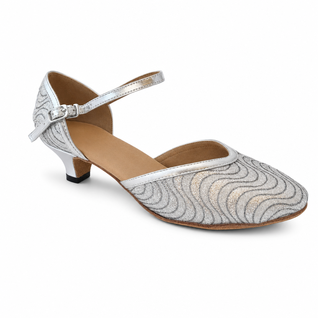 Silver Stripes Glitter # 7581204 - EveriseDanceShoes