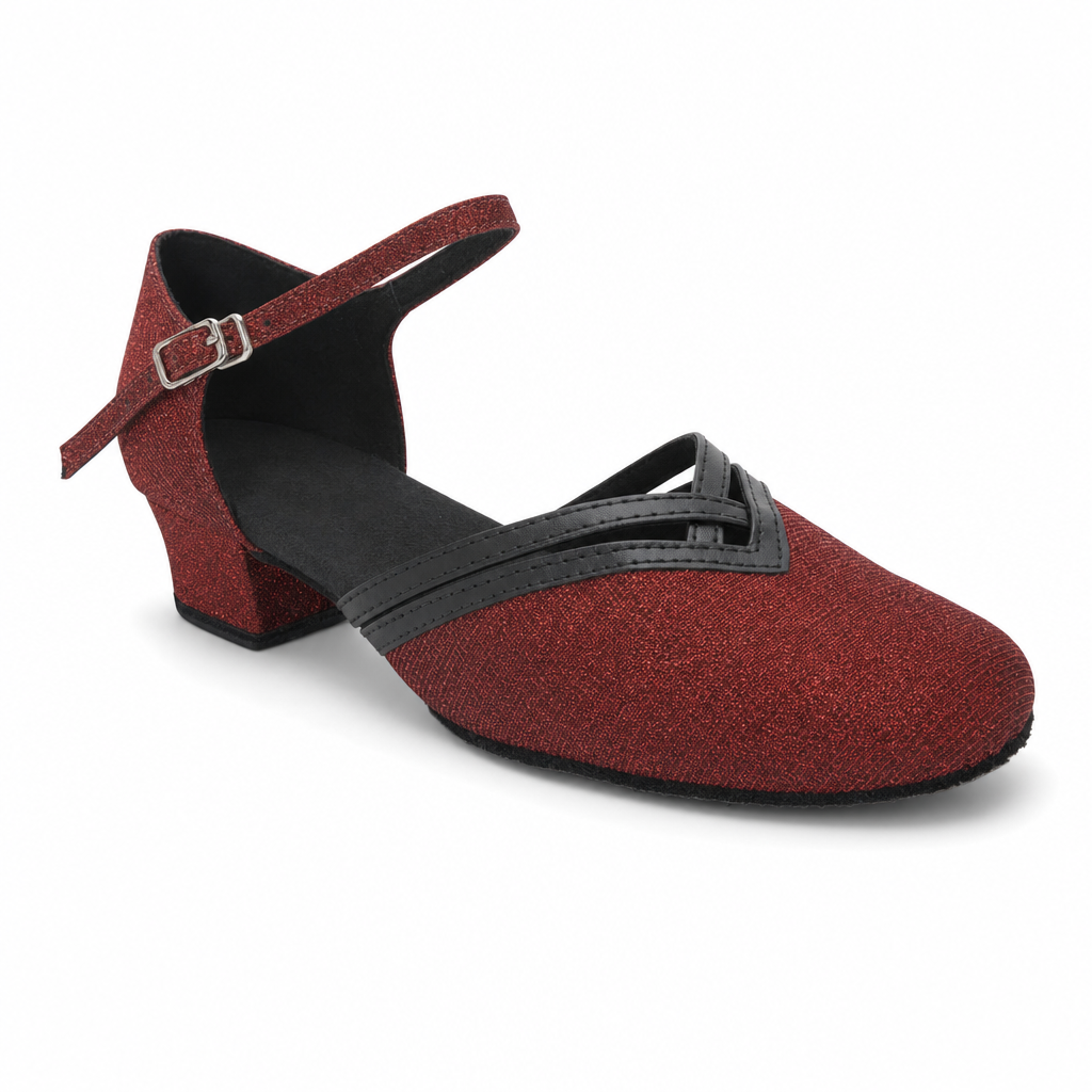 Red Glitter # 888108B - EveriseDanceShoes