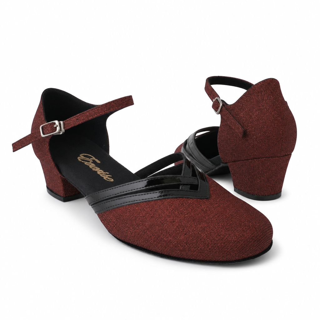 Red Glitter # 888108B - EveriseDanceShoes