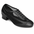 Black Mesh Leather # 200901 - EveriseDanceShoes