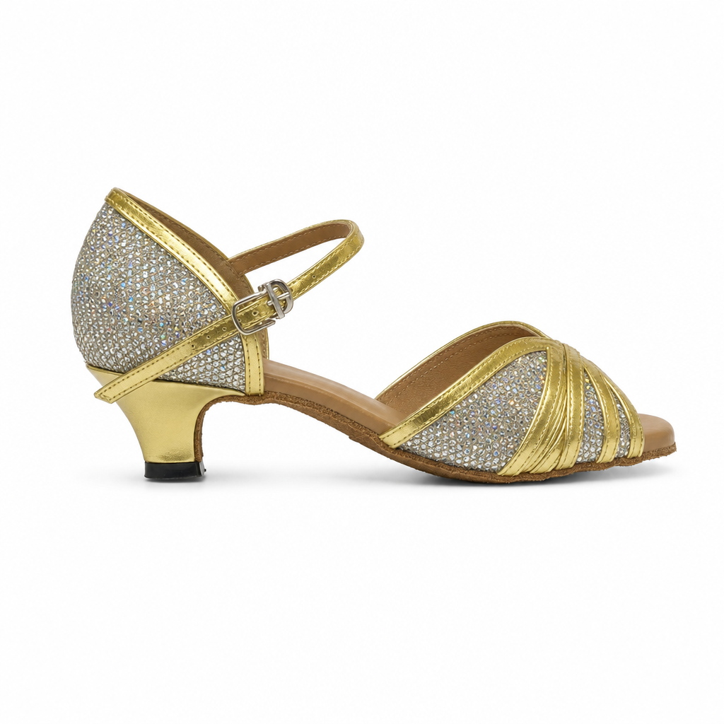 Gold Sparkle # 177401 - EveriseDanceShoes